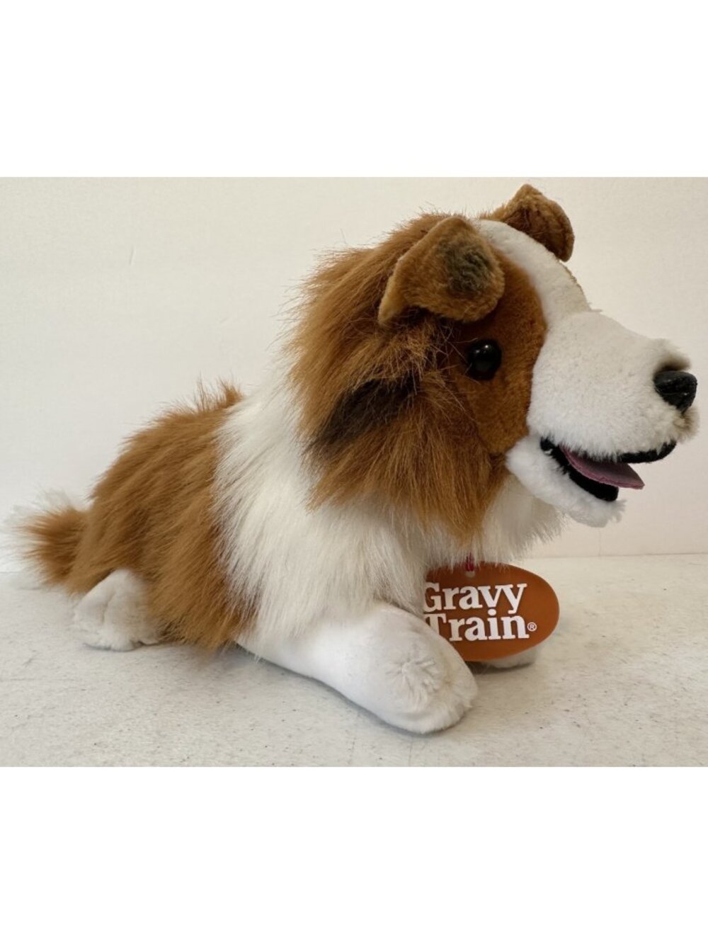 Gravy Train VTG Dakin collie stuffed dog animal plush advertising Lassie 1993